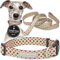 Lucky Love Dog - Easy Click Buckle Dog Collar with Leash Set Combo, Durable & Comfortable for Male & Female Dogs, Pet Collar for Medium Dogs, Secure Fit - Pongo Combo, Medium