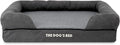 The Dog’s Bed Replacement Outer Cover, Plush Fabric, Grey, Large