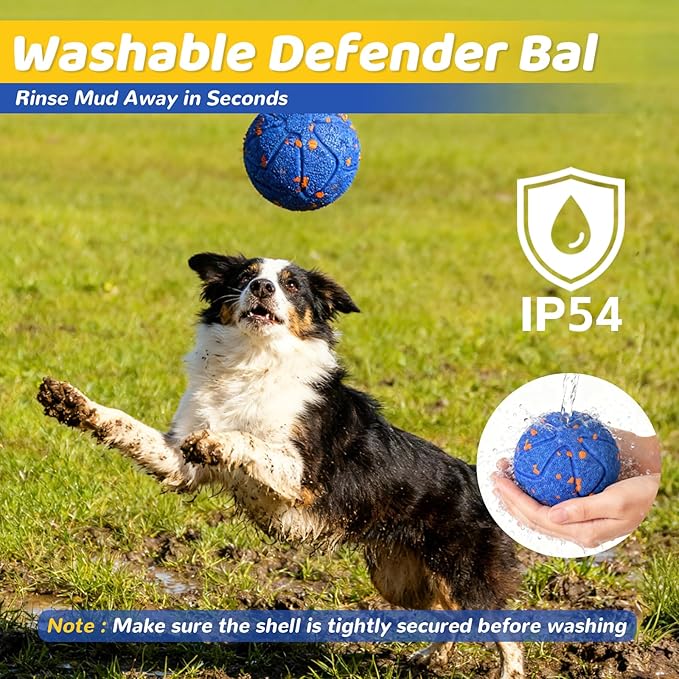 Interactive Dog Toys Dog Ball: Smart Interactive Dog Toys Motion-Activated for Medium and Large Dogs-Automatic Moving, Rotating & Bouncing, E-TPU Material, IP54 Waterproof for Indoor Outdoor