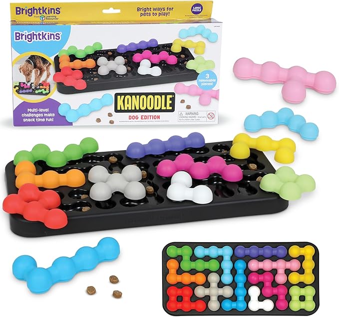 Brightkins Kanoodle Dog Edition Large - Interactive Puzzle Toys, Enrichment Slow Feeder, Training Tool for Puppies