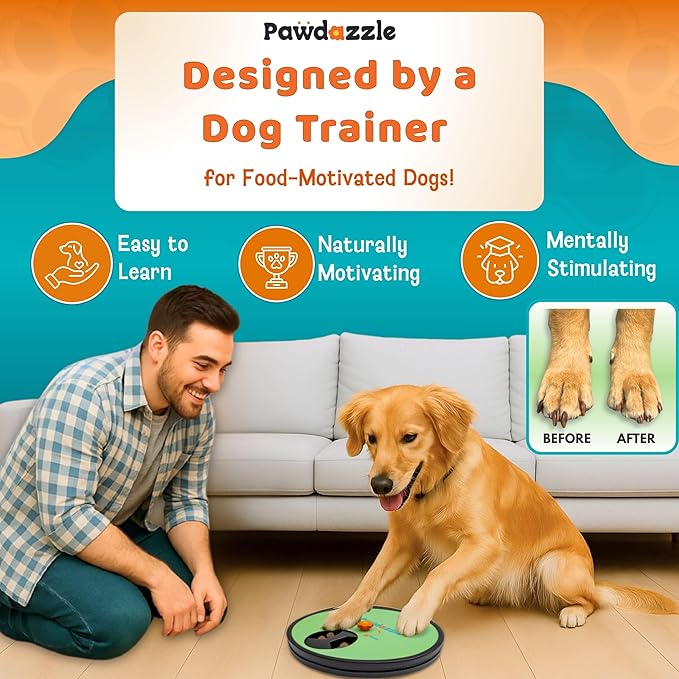 Pawdazzle Adjustable Dog Nail Scratch Board with Treat Box – Interactive Dog Nail File Scratch Pad | Built-in Treat Dispenser | Non-Slip | Stress-Free Nail Care for Dogs