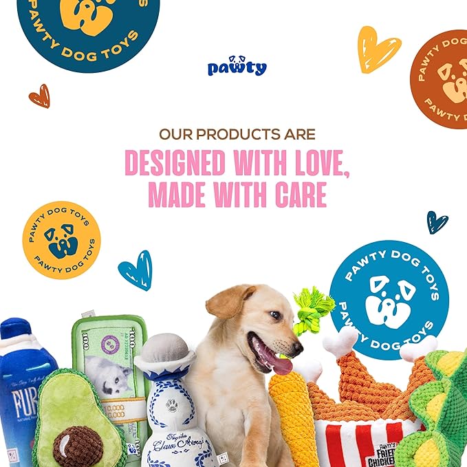 Ice Cream Cone Toy - Plush Interactive Food Shaped Parody Toy with Squeaker - Fetch Cute Chew Toy - Cute Dog Gifts for Favorite Dog Birthday