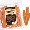 A Freschi srl Soft Chicken Dog Treats, All Natural, High-Protein, Healthy & Easily Digestible, Grain-Free Puppy Chews, Human Grade Training & Rewards Dog Snacks, Jerky Cuts, 16 oz Pack