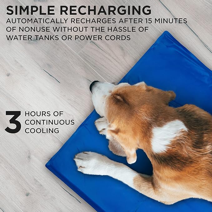 Arf Pets Pet Dog Self Cooling Mat Pad for Kennels, Crates and Beds 19 X 35