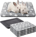 VitalCozy 4 Pcs Dog Crate Pads, Ultra Soft Warm Washable Anti-Slip Kennel Bed Mat for Pets, Reversible, Replaceable, Cozy Cage Liner for Small Medium Large Dogs and Cats(18 x 14 x 1.6 Inch,Gray)