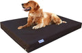 Dogbed4less Extra Large Orthopedic Gel Infused Memory Foam Dog Bed, Waterproof Liner and 1680 Nylon Brown External Cover, 40X35X4 Inch