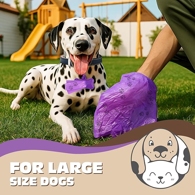 Poop Bags For Dogs with Dispenser & Holder 240 Count – Scented, Extra Thick Leak-Proof & Eco-Friendly Cornstarch Waste Bags for Dogs & Cats. Includes Poop Bag Clip. biodegradable dog poop bags.