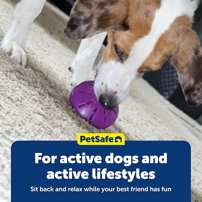 PetSafe Busy Buddy Twist'n Treat - BPA-Free Adjustable Meal Dispenser & Training Toy - Interactive Enrichment for Hard Chewers - Compatible with Hard & Smearable Treats - Helps Clean Teeth - Large
