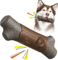 Large Size Indestructible Squeaky Dog Chew Toy for Medium/Large Aggressive Chewers Breed Dogs Durable Squeak Bone Teething Crate Toys Indoor/Outdoor