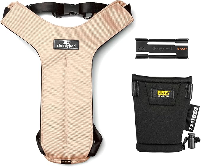 Clickit Sport Plus - Crash-Tested and Safety Certified Car Seat Belt Harness for Dogs (Large, First Blush)
