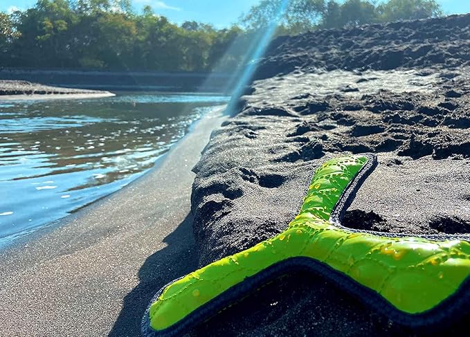 Tuff Pupper SuperChewy Tough Floating Dog Water Toy Strong Natural Rubber | Great Dog Fetch Toy | Pool Swimming Toys for Puppy| Durable Training Toys for Non-Aggressive Chewers