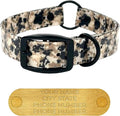 Regal Dog Products Large Camo Hunting Dog Collar with Custom Engraved Name Plate and Heavy Duty Black Hardware Center Ring | Waterproof Personalized Dog Collars | Other Sizes for Small & Medium Dogs