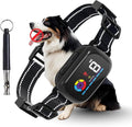 Dog Bark Collar for Small Medium Large Dogs with Dog Whistle 8–120lbs, Dual-Trigger Smart Anti Bark Collar Sound & Vibration Detection, 5 Training Modes, 5 Sensitivity Levels, IPX7 Waterproof