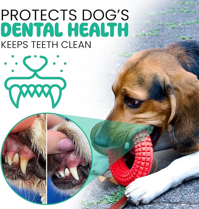 Dog Chew Toys for Aggressive Chewers - Chew Ring Interactive Medium Large Dog Puzzle Toys, Dog Chew Enrichment Toys for Boredom and Brain Stimulating Game Keeps Them Engaged