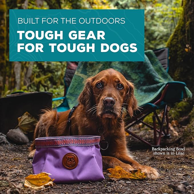 Wilderdog Backpacking Bowl - Holds Food & Water Up to 64oz - Lilac