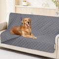 Smiry Waterproof Dog Bed Cover Pet Blanket, Soft Washable Dog Blanket for Furniture Bed Couch Sofa Reversible, Checkered (68"x82", Grey/Grey)