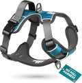 Embark Adventure Dog Harness, No-Pull Reflective Trim Dog Harness for Small, Medium & Large Dogs - Military Grade Nylon, 2 Leash Clips & Gel Lined Handle. Soft & Padded Puppy Dog Vest for Any Breed