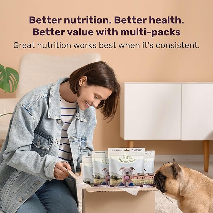 BADLANDS RANCH by Katherine Heigl – Superfood Complete Air-Dried Lamb & Venison Dog Food – High Protein with Superfoods for Daily Wellness & Consistent Nutrition – 64 oz