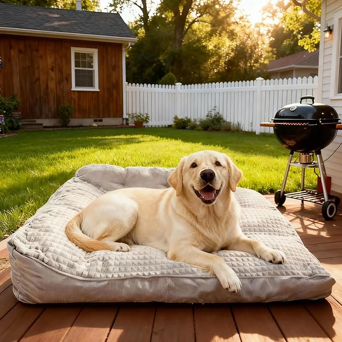 Dog Bed for Medium Sized Dogs, Warm & Super Soft Calming Bed for Sleeping, Durable Comfortable Dog Crate Pad with Sides, Machine Washable & All-Season Use, Non-Slip Bottom for Room to Move Freely