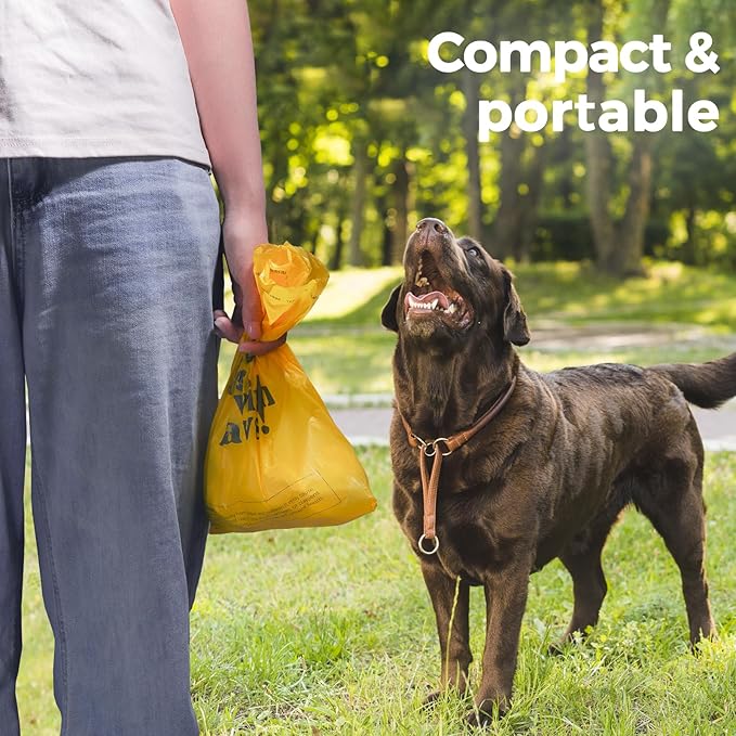 Dog Poop Bags Rolls Extra thick and Guaranteed Leak Proof Poop Bags for Dogs,270 Count 18 Rolls,Unscented,Cornstarch Based Doggie Poop Bag for Puppy and Big Dogs