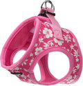 Bark Appeal Pink Hibiscus Step-in Dog Harness for Medium to Large Sized Pets – Updated Sizing, Re-Measuring is Essential – Soft Vest Harness – Anti-Choke with Adjustable Strap & Heavy Duty Clip – L