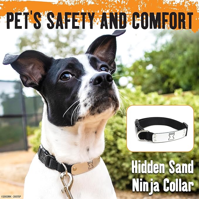 Naruto Dog Collar for Large Dogs, Medium, Small, XS Puppy Collars: Officially Licensed Naruto Shippuden Anime Dog Collar Pet Accessories, Naruto Gifts for Boy or Girl Dog (Black, Hidden Sand, Medium)
