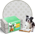 FXW Washable Pee Pads for Dogs, Leak-Proof & Non-Slip, Specifically Designed for Whelping Box, 47" Round, Khaki, 2 Packs