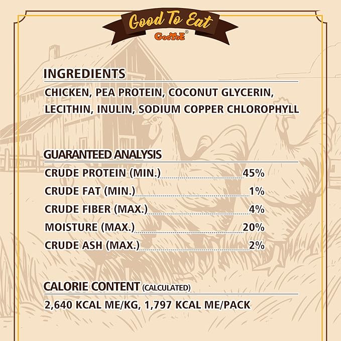 Gootoe Soft Dog Treats, Multi-Angled All-Natural Dog Training Treats; High-Protein, Gluten-Free, Hypoallergenic, Grain-Free, Dental Chews, 1.5 lb