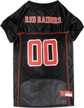 Pets First NCAA College Texas Tech Red Raiders Mesh Jersey for DOGS & CATS, X-Small.Licensed Dog Jersey with your Favorite Football/Basketball College Team