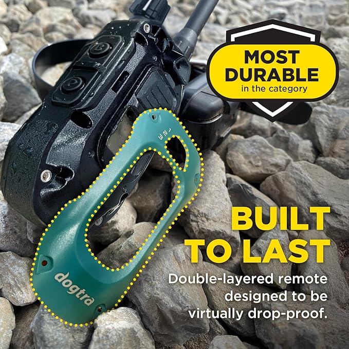 Dogtra 280X E-Collar with Remote - [X-Shield Front Plate - Teal Green] 10 lbs+, 1/2 Mile Range, LED Light, 100 Levels for Stubborn Dogs