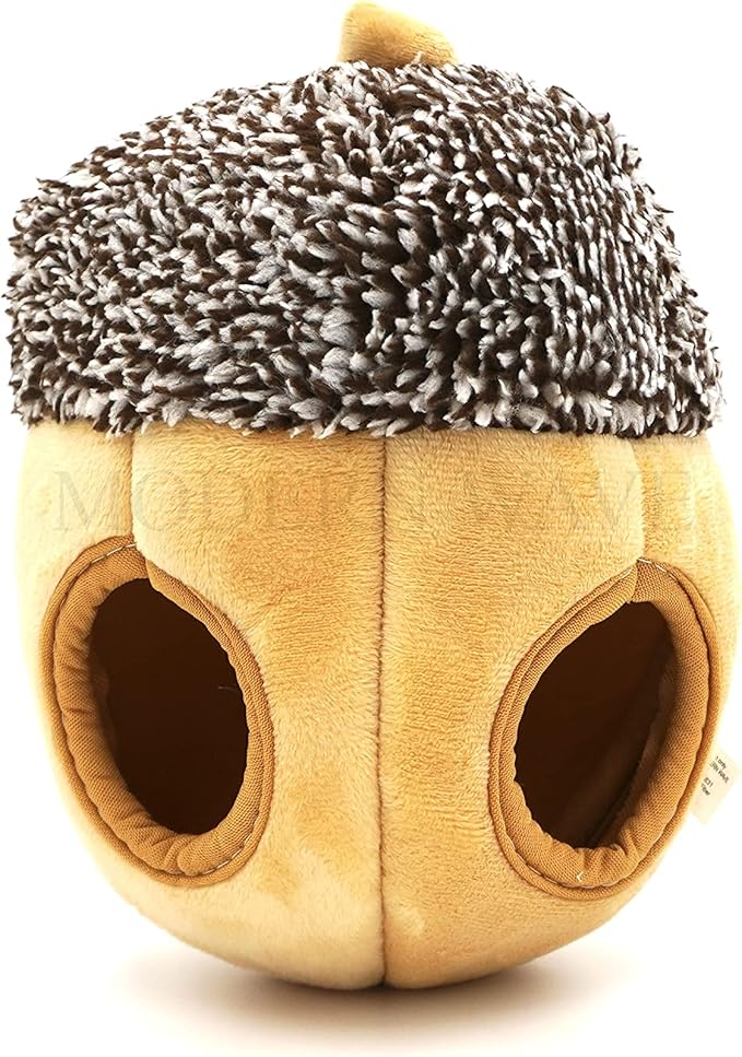 MODERN WAVE - Interactive Squeaky Plush Hide and Seek Squirrel Type Puzzle Toy for Dogs, Medium Size (Nut and Squirrels)