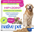 Native Pet Advanced Care - Hip & Joint Supplement for Dogs - Supports Joints, Cartilage, Muscles & Anti-Inflammatory with HMB, UC-II Collagen, Green Lipped Mussel & Hyaluronic Acid - 30 Scoops