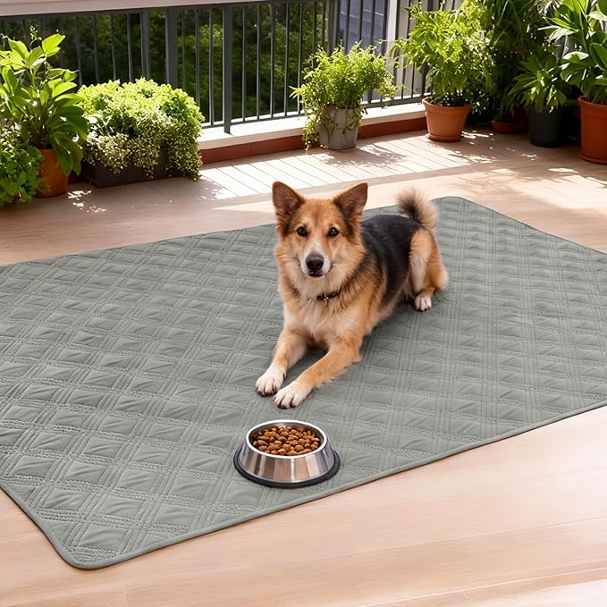 hyha Waterproof Dog Blanket, Reversible Pet Bed Blanket, Soft Sofa Couch Cover for Dogs Washable, Waterproof Pet Couch Covers for Sofa Puppy Cats Furniture Protector(82"x120", Grey/Light Grey)