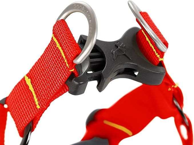 Gooby Comfort X Step in Harness V2 - X-Large, Navy(Red) - No Pull Small Dog Harness with Patented Adjusting Choke-Free X Frame - Perfect on The Go Dog Harness for Medium Dogs No Pull and Small Dogs