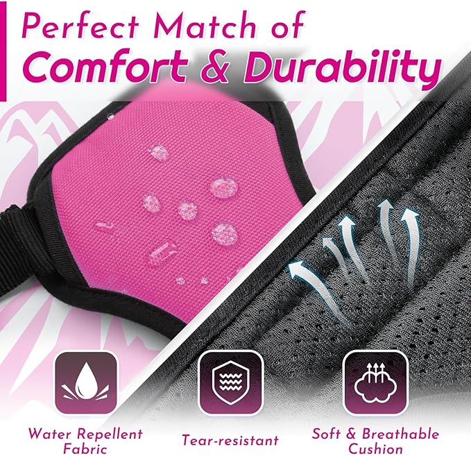 Eagloo Dog Harness Small Sized Dog, No Pull Service Vest with Reflective Strips and Control Handle, Adjustable and Comfortable for Walking, No Choke Pet Harness with 2 Metal Rings, Rose Red, S