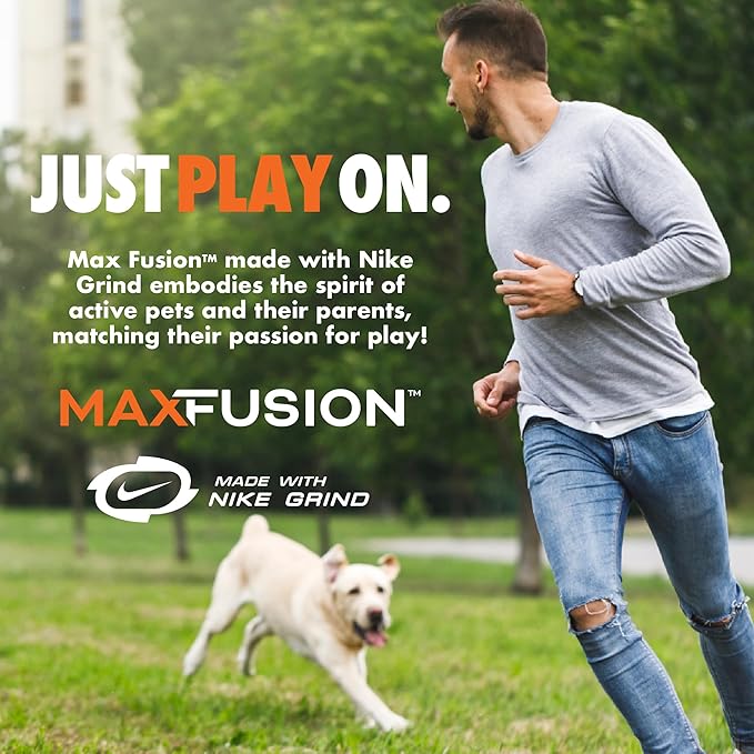 Max Fusion Made with Nike Grind, Arlee Pop It Dog Toy, Ball Toys for All Dogs, Durable & Natural Rubber Chew Toy for Play, Fetch & Chewing, Medium, Tie Dye, 1 Count