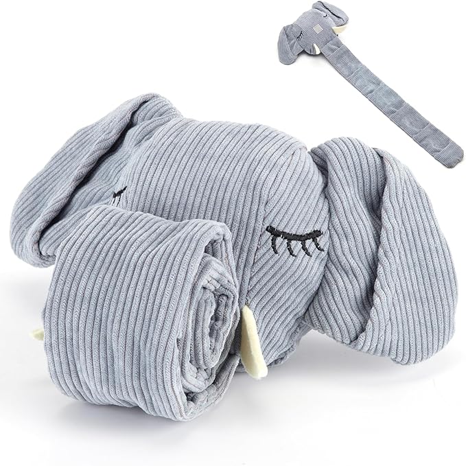 Dog Toys Plush with Squeaky & Treat Hiding Features - Mental Stimulation Enrichment Toy for Large Breed Dogs - Machine Washable Slow Feeder to Keep Dogs Busy，Trunk or Treat