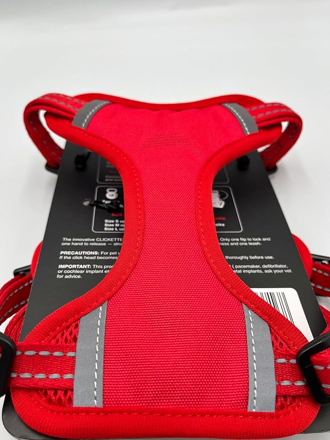Clickette™ Magnetic Locking Harness and Leash (Red, Extra Small)