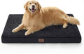 Bedsure ComfyFleece XXL Dog Bed for Crate - Extra Large Orthopedic Pet Beds with Removable Washable Cover, NOT Waterproof Egg Crate Foam Mat, Suitable for Pet Up to 100 lbs, 47x29x4, Not for Chewers