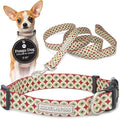 Lucky Love Dog - Easy Click Buckle Dog Collar with Leash Set Combo, Durable & Comfortable for Male & Female Dogs, Pet Collar for Small Dogs, Secure Fit - Pongo Combo, XS