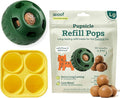 WOOF Starter Pack - Interactive Dog Ball Toy for Boredom - Dog Treat Molds Silicone - Chicken-Flavored Healthy Treats for Dogs - Pupsicle Doggy Enrichment Toy - for Large Pups - 25-75 lbs