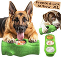 KADTC 3 in 1 - X-Large Size Durable Dog Fillable Toy,Peanut Butter Filler & Freeze Frozen Lick Treat Tray,Indestructible Tough Chew Toys for Aggressive Chewers Dogs,BPA-Free, Non-Stick & Easy to Clean