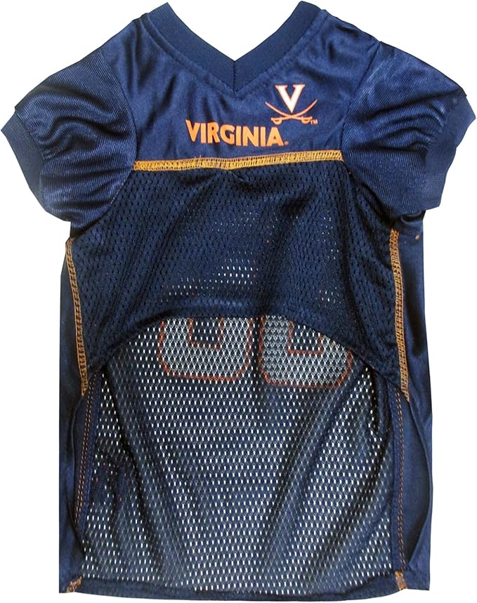 Pets First NCAA College Virginia Cavaliers Mesh Jersey for DOGS & CATS, X-Small.Licensed Dog Jersey with your Favorite Football/Basketball College Team
