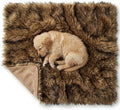 Waterproof Dog Blanket for Small, Medium & Large Dogs – Faux Fur Pet Throw for Couch, Sofa, Bed & Car – Soft, Washable, Stain-Resistant, Durable Cover - Brown 40" x 30"