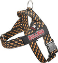BULLHUG Adjustable Dog Harness– No Pull, No Choke – for English Bulldogs, French Bulldogs, Pugs & Broad-Chested Breeds – Easy, Safe Walks (Hot Doggy, Large)
