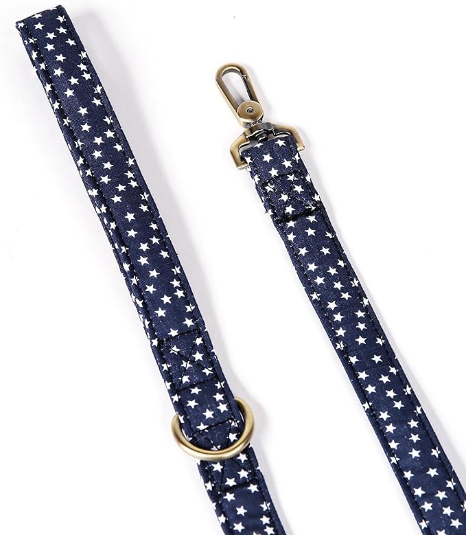 Organic Cotton Dog Leash for Small,Medium and Large Breed,Brass Hardware Pet Leash for Walking,Running and Training 6FT