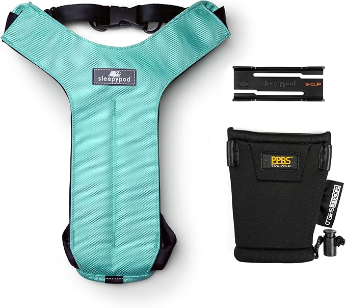 Clickit Sport Plus - Crash-Tested and Safety Certified Car Seat Belt Harness for Dogs (Large, Robin Egg Blue)