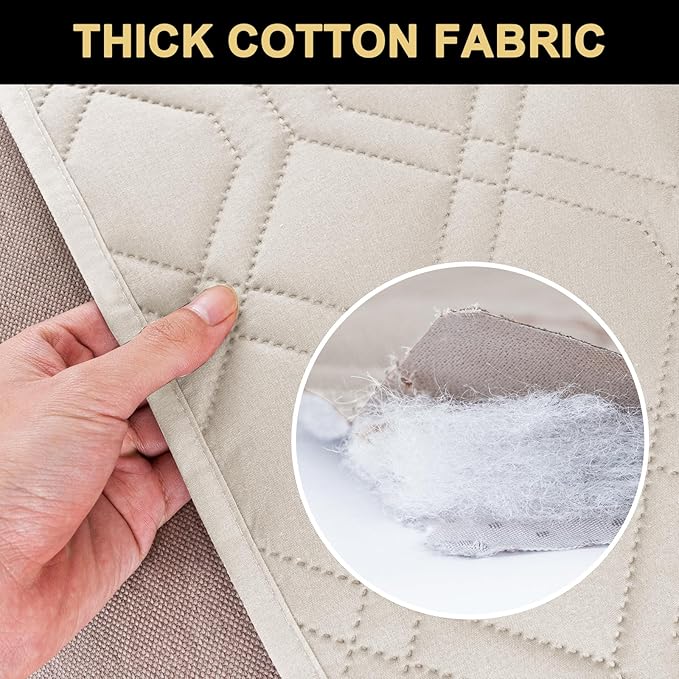 PrinceDeco Waterproof Couch Cover for Dogs Washable Dog Blanket for Bed Couch Sofa Outdoor Bed Cover with Non-Slip Back(32x74 Inch,French Oak)