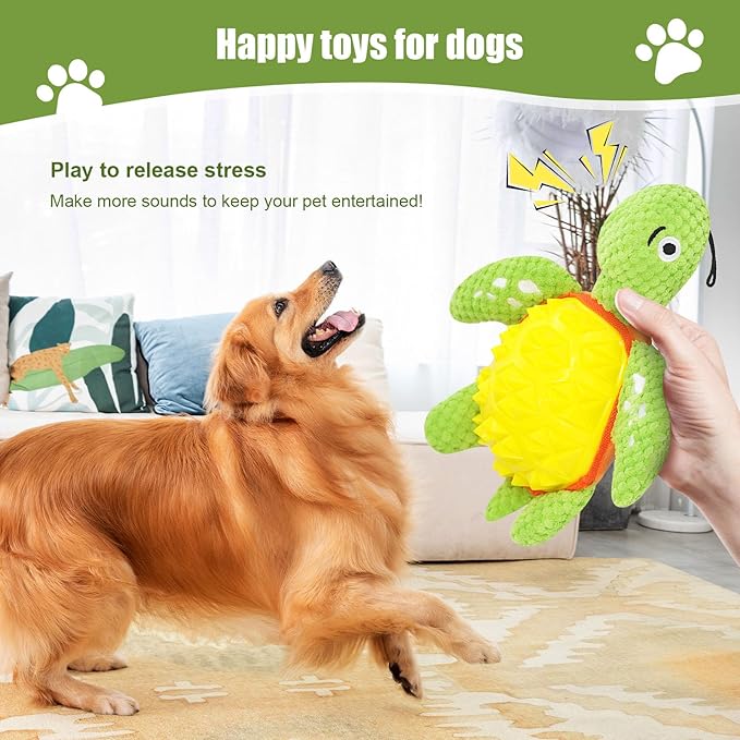 Dog Puzzle Toys, Large Squeaky Dogs Toy, Durable Plush Tug of War Toy Dispensing Smart Dog Toys for Boredom and Stimulating for Large Dogs/Plush Puppy Toys/Puppy Chew Toys for Teething