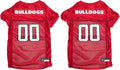 NCAA College Georgia Bulldogs Mesh Jersey for Dogs & Cats, X-Small. Licensed Big Dog Jersey with Your Favorite Football/Basketball College Team (Pack of 2)